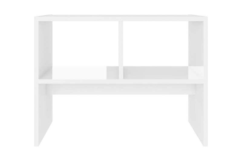 Sidobord vit högglans 60x40x45 cm spånskiva - Vit - Möbler - Bord & matgrupper - Avlastningsbord - Lampbord