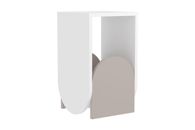 Timnath Sidobord 32 cm - Vit/Beige/Ljusbrun - Möbler - Bord & matgrupper - Avlastningsbord - Brickbord & småbord