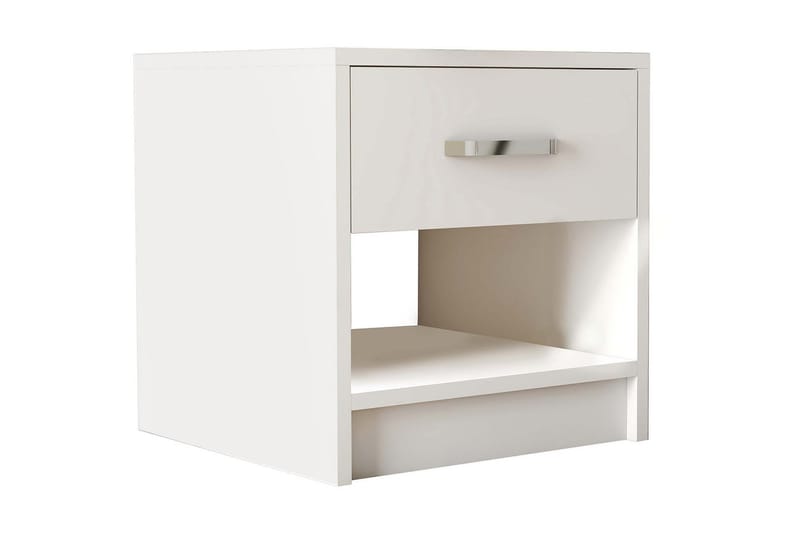 Abbekerk Sängbord 52 cm - Vit - Möbler - Bord & matgrupper - Avlastningsbord & sidobord - Sängbord & nattduksbord