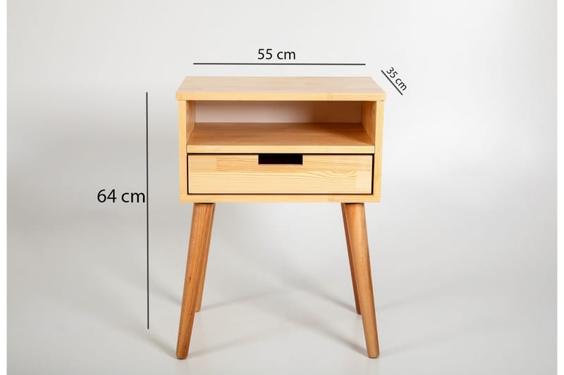 Algeria Sängbord 55x35 cm - Natur - Möbler - Bord & matgrupper - Avlastningsbord - Sängbord & nattduksbord