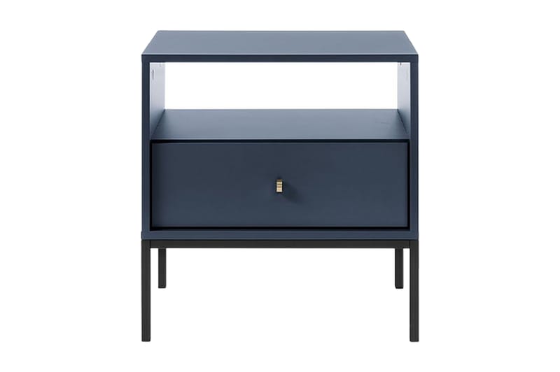 Avignon Sängbord 53 cm med Förvaring Hylla + Låda - Marinblå - Möbler - Bord & matgrupper - Avlastningsbord - Sängbord & nattduksbord