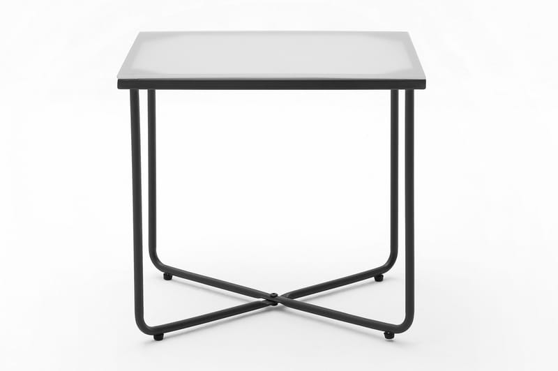 Belnie Sängbord 44x35 cm - Glas/Grafit/Grå - Möbler - Bord & matgrupper - Avlastningsbord & sidobord - Sängbord & nattduksbord