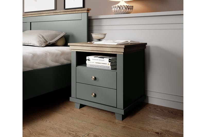 Doade Sängbord 62x200 cm - Grön|Natur - Möbler - Bord & matgrupper - Avlastningsbord - Sängbord & nattduksbord