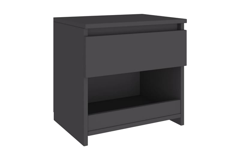 Nattduksbord 2 st grå 40x30x39 cm spånskiva - Grå - Möbler - Bord & matgrupper - Avlastningsbord - Sängbord & nattduksbord