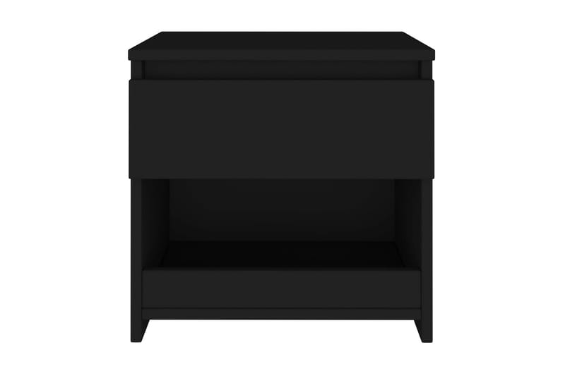 Nattduksbord 2 st svart 40x30x39 cm spånskiva - Svart - Möbler - Bord & matgrupper - Avlastningsbord - Sängbord & nattduksbord