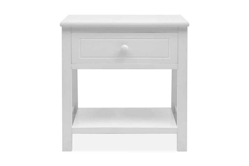 Nattduksbord trä vit - Vit - Möbler - Bord & matgrupper - Avlastningsbord & sidobord - Sängbord & nattduksbord