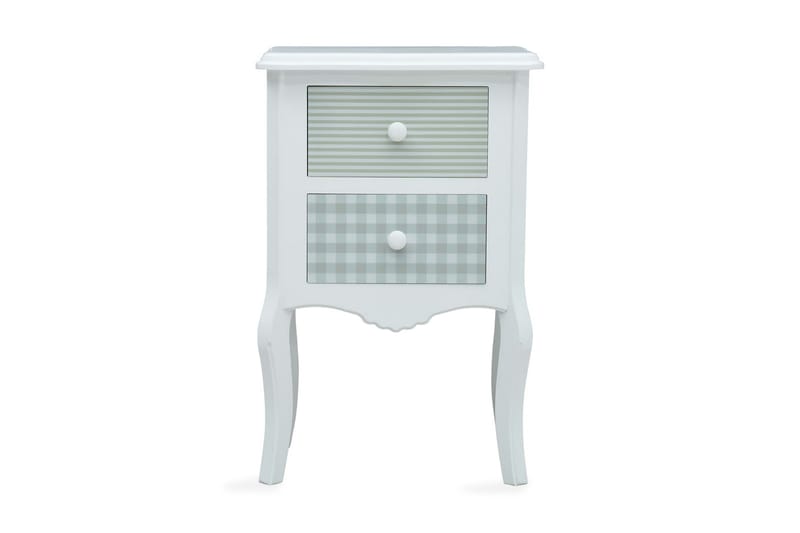 Nattduksbord vit och grå 43x32x65 cm MDF - Flerfärgad - Möbler - Bord & matgrupper - Avlastningsbord - Sängbord & nattduksbord