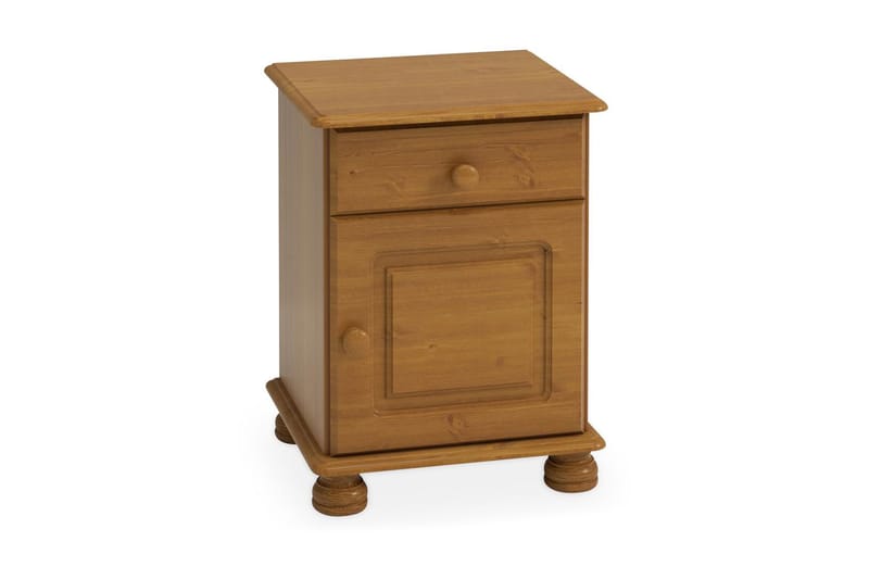 Richmond Sängbord 44 cm med Förvaring Låda + Skåp - Brun - Möbler - Bord & matgrupper - Avlastningsbord - Sängbord & nattduksbord