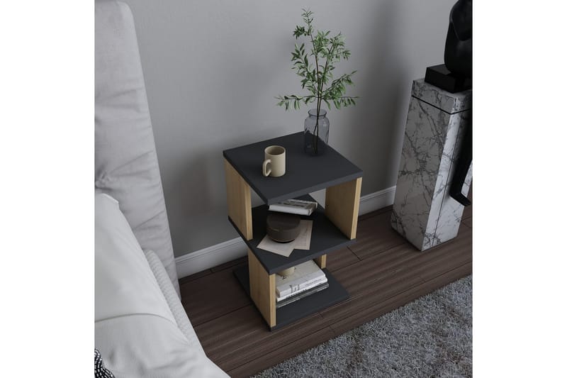Rinorea Sängbord 29,6x49,4 cm - Antracit - Möbler - Bord & matgrupper - Avlastningsbord - Sängbord & nattduksbord