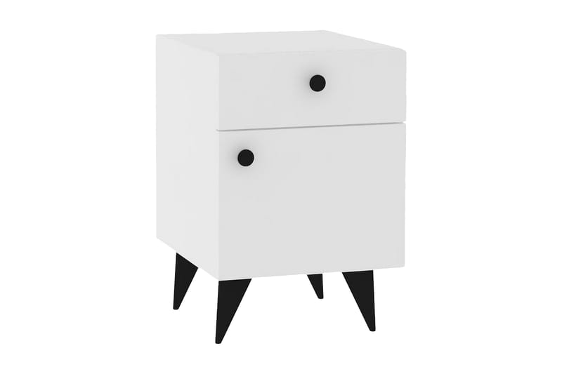 Rinorea Sängbord 40x60 cm - Vit - Möbler - Bord & matgrupper - Avlastningsbord - Sängbord & nattduksbord