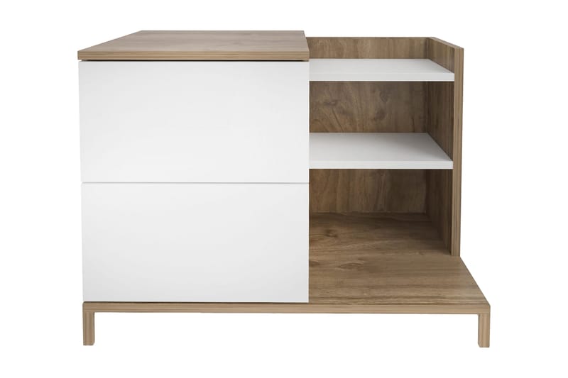 Rinorea Sängbord 72x60 cm - Vit - Möbler - Bord & matgrupper - Avlastningsbord - Sängbord & nattduksbord