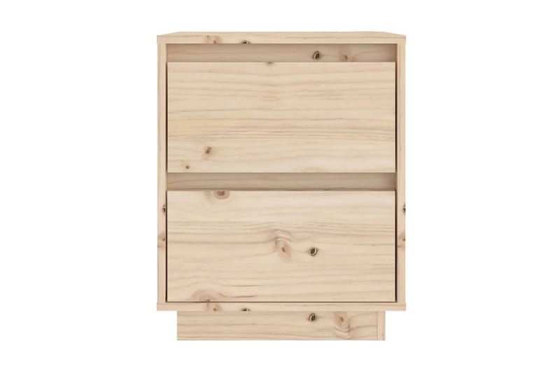 Sängbord 2 st 40x35x50 cm massiv furu - Brun - Möbler - Bord & matgrupper - Avlastningsbord - Sängbord & nattduksbord