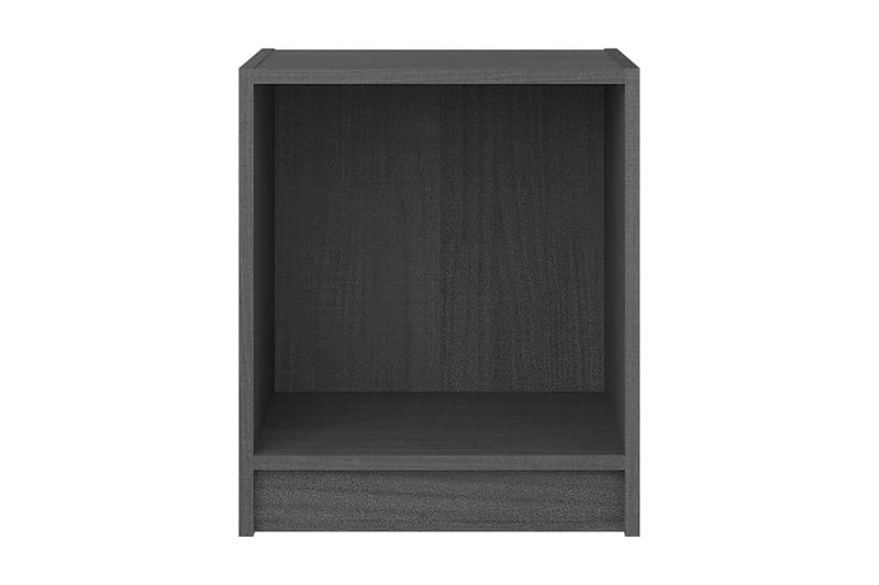 Sängbord 2 st grå 35,5x33,5x41,5 cm massivt furu - Grå - Möbler - Bord & matgrupper - Avlastningsbord - Sängbord & nattduksbord