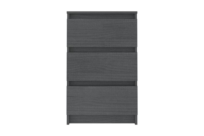 Sängbord 2 st grå 40x29,5x64 cm massiv furu - Grå - Möbler - Bord & matgrupper - Avlastningsbord - Sängbord & nattduksbord