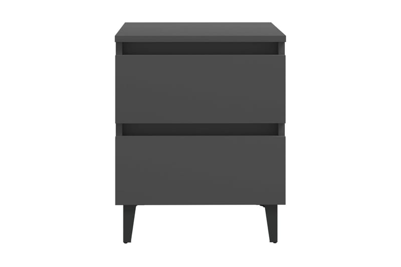 Sängbord 2 st grå 40x35x50 cm spånskiva - Grå - Möbler - Bord & matgrupper - Avlastningsbord - Sängbord & nattduksbord