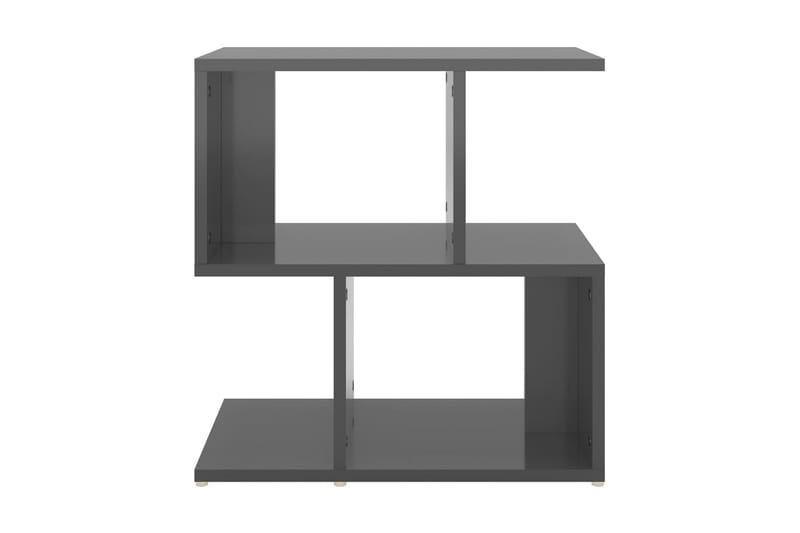 Sängbord 2 st grå högglans 50x30x51,5 cm spånskiva - Grå - Möbler - Bord & matgrupper - Avlastningsbord - Lampbord