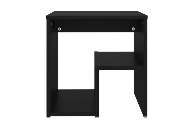Sängbord 2 st svart 40x30x40 cm spånskiva - Svart - Möbler - Bord & matgrupper - Avlastningsbord - Sängbord & nattduksbord