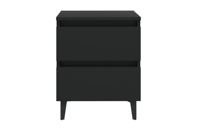 Sängbord 2 st svart 40x35x50 cm spånskiva - Svart - Möbler - Bord & matgrupper - Avlastningsbord - Sängbord & nattduksbord