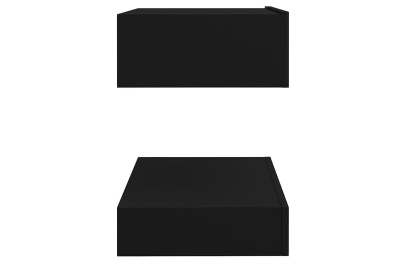 Sängbord 2 st svart 60x35 cm spånskiva - Svart - Möbler - Bord & matgrupper - Avlastningsbord - Sängbord & nattduksbord