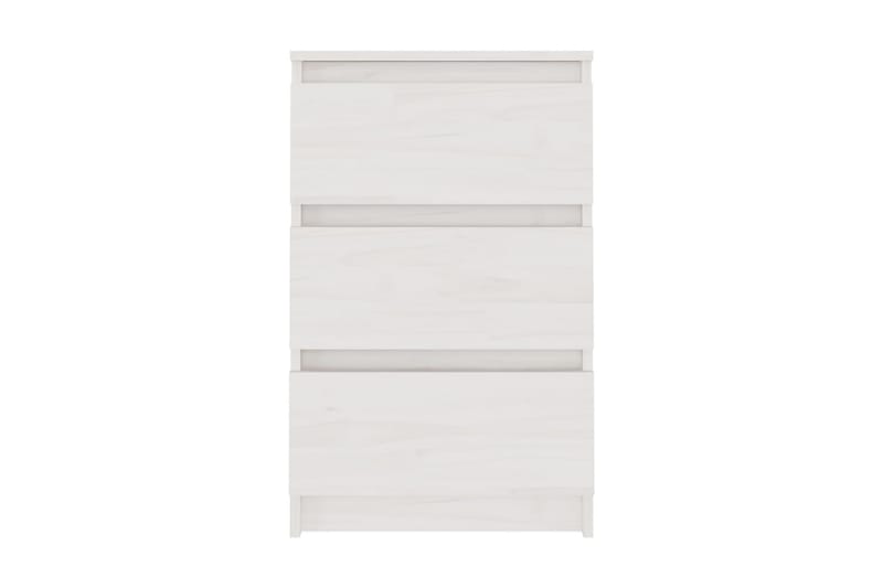 Sängbord 2 st vit 40x29,5x64 cm massiv furu - Vit - Möbler - Bord & matgrupper - Avlastningsbord & sidobord - Sängbord & nattduksbord