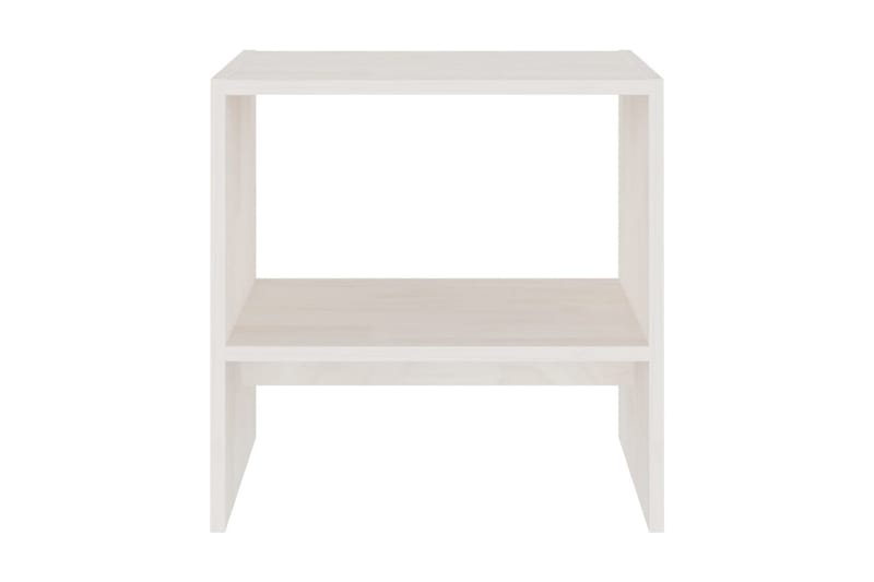 Sängbord 2 st vit 40x30,5x40 cm massiv furu - Vit - Möbler - Bord & matgrupper - Avlastningsbord & sidobord - Sängbord & nattduksbord