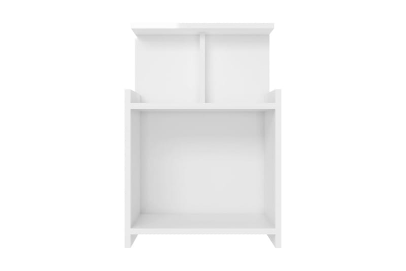Sängbord 2 st vit högglans 40x35x60 cm spånskiva - Vit - Möbler - Bord & matgrupper - Avlastningsbord & sidobord - Sängbord & nattduksbord