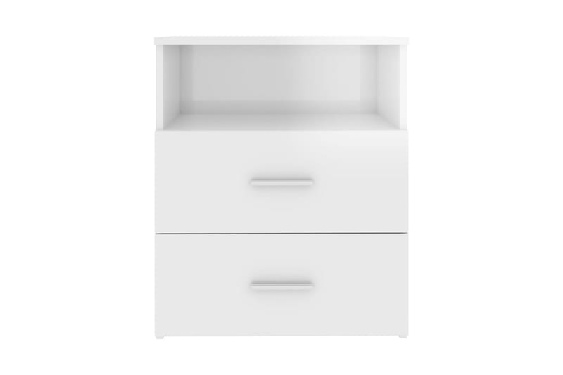 Sängbord 2 st vit högglans 50x32x60 cm spånskiva - Vit - Möbler - Bord & matgrupper - Avlastningsbord - Sängbord & nattduksbord
