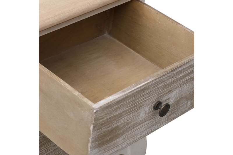 Sängbord 35x30x50 cm kejsarträ - Vit - Möbler - Bord & matgrupper - Avlastningsbord - Sängbord & nattduksbord