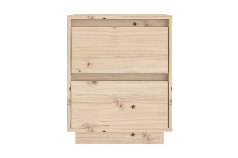 Sängbord 40x35x50 cm massiv furu - Brun - Möbler - Bord & matgrupper - Avlastningsbord - Sängbord & nattduksbord
