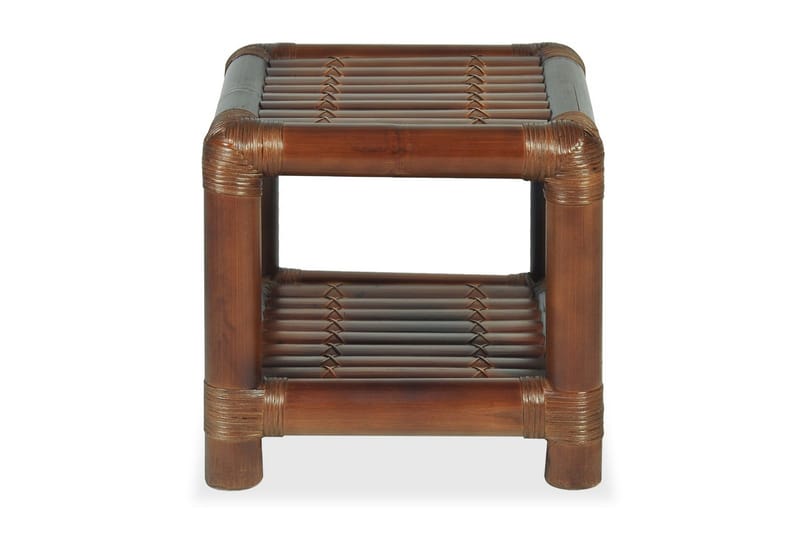Sängbord 40x40x40 cm bambu mörkbrun - Brun - Möbler - Bord & matgrupper - Avlastningsbord & sidobord - Sängbord & nattduksbord