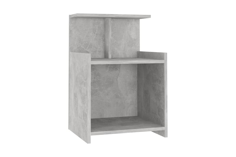 Sängbord betonggrå 40x35x60 cm spånskiva - Grå - Möbler - Bord & matgrupper - Avlastningsbord - Sängbord & nattduksbord