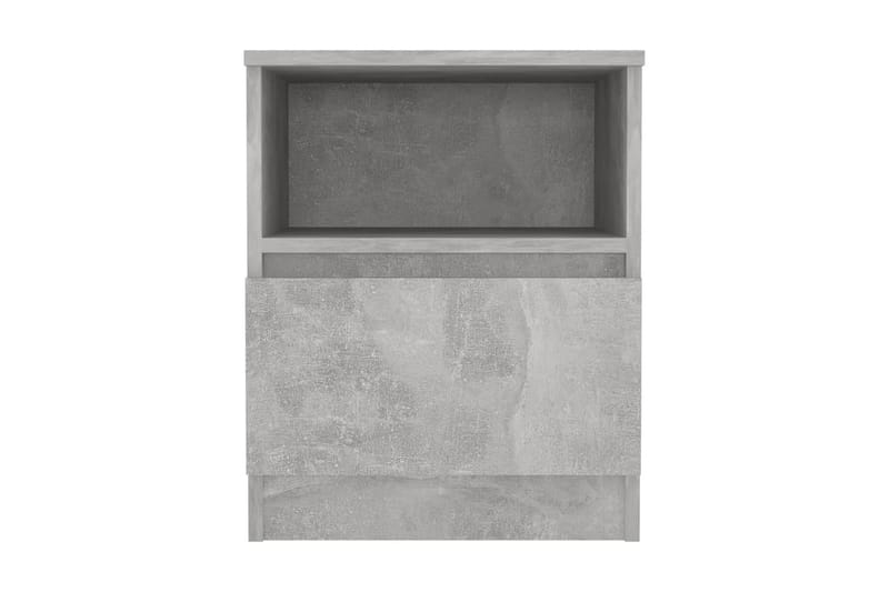 Sängbord betonggrå 40x40x50 cm spånskiva - Grå - Möbler - Bord & matgrupper - Avlastningsbord - Sängbord & nattduksbord