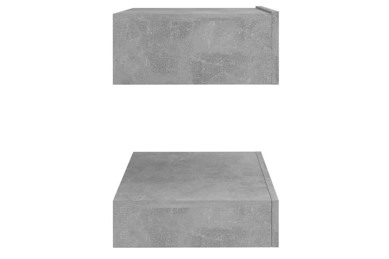 Sängbord betonggrå 60x35 cm spånskiva - Grå - Möbler - Bord & matgrupper - Avlastningsbord - Sängbord & nattduksbord