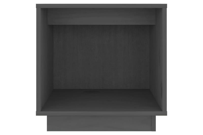 Sängbord grå 40x30x40 cm massiv furu - Grå - Möbler - Bord & matgrupper - Avlastningsbord - Sängbord & nattduksbord