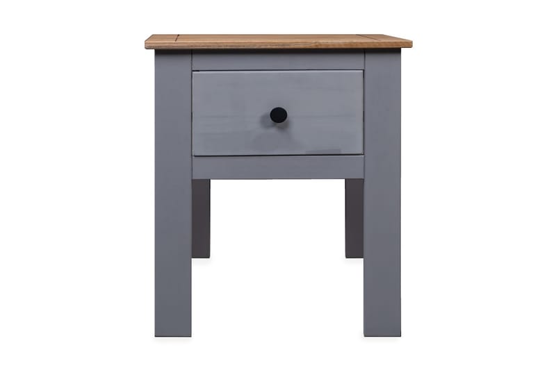 Sängbord grå 46x40x57 cm furu Panama