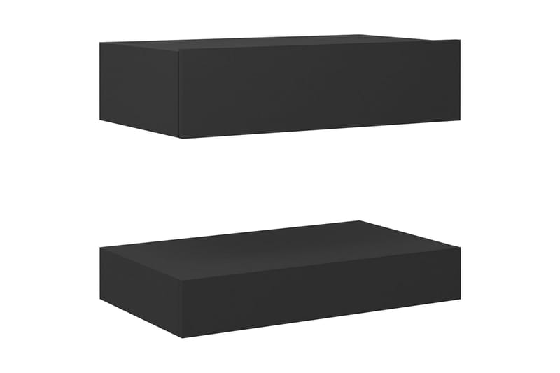 Sängbord grå 60x35 cm spånskiva - Grå - Möbler - Bord & matgrupper - Avlastningsbord - Sängbord & nattduksbord