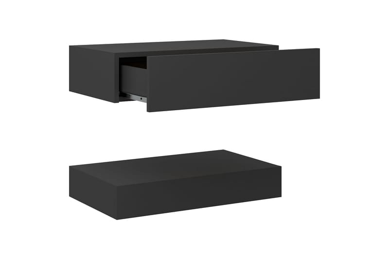 Sängbord grå 60x35 cm spånskiva - Grå - Möbler - Bord & matgrupper - Avlastningsbord - Sängbord & nattduksbord