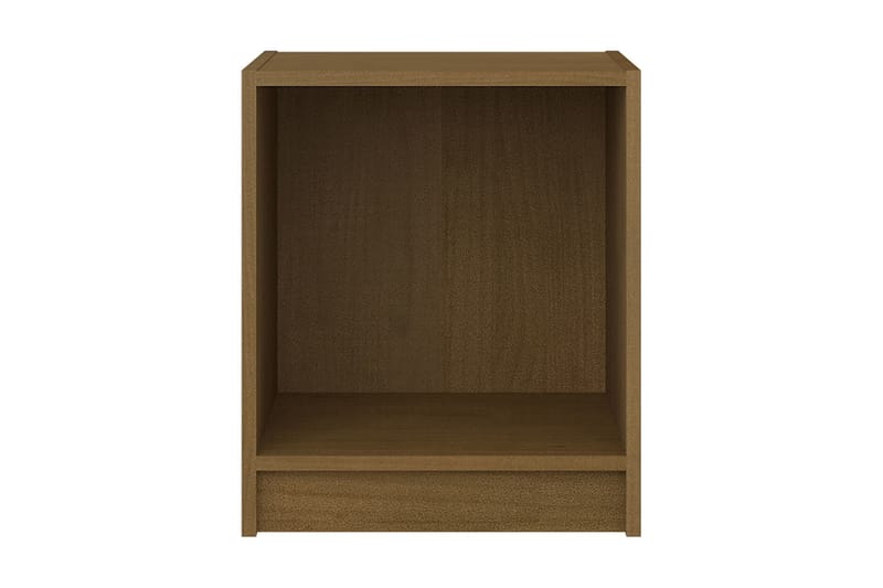 Sängbord honungsbrun 35,5x33,5x41,5 cm massiv furu - Brun - Möbler - Bord & matgrupper - Avlastningsbord - Sängbord & nattduksbord