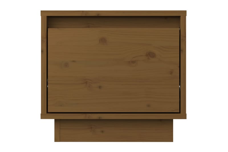 Sängbord honungsbrun 35x34x32 cm massiv furu - Brun - Möbler - Bord & matgrupper - Avlastningsbord - Sängbord & nattduksbord