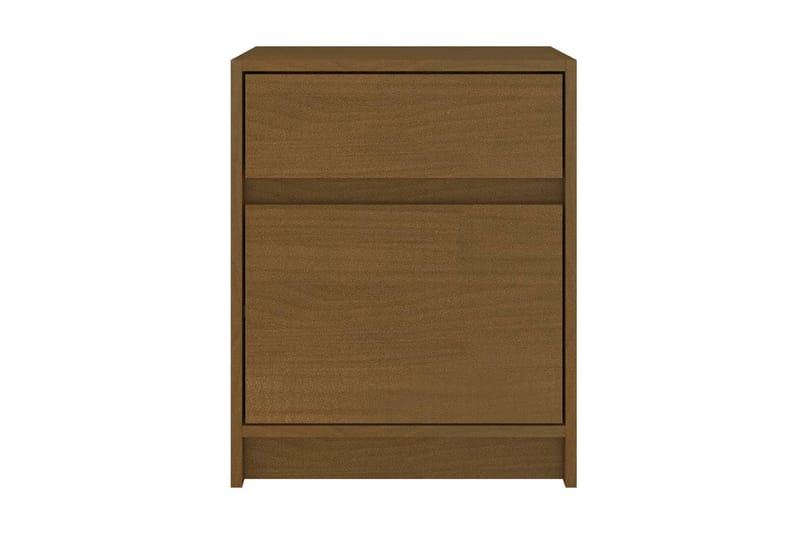 Sängbord honungsbrun 40x31x50 cm massivt furu - Brun - Möbler - Bord & matgrupper - Avlastningsbord - Sängbord & nattduksbord