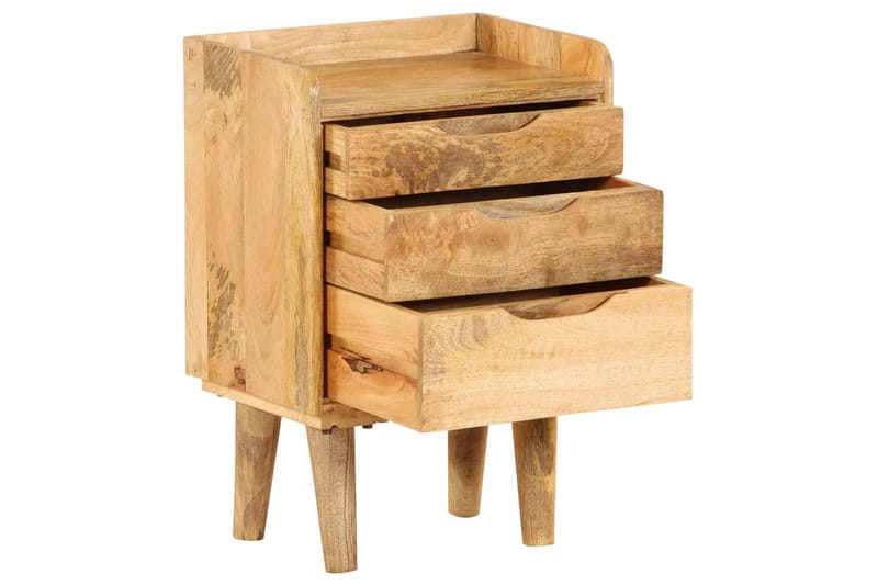 Sängbord i massivt mangoträ 40x30x59,5 cm - Brun - Möbler - Bord & matgrupper - Avlastningsbord - Sängbord & nattduksbord