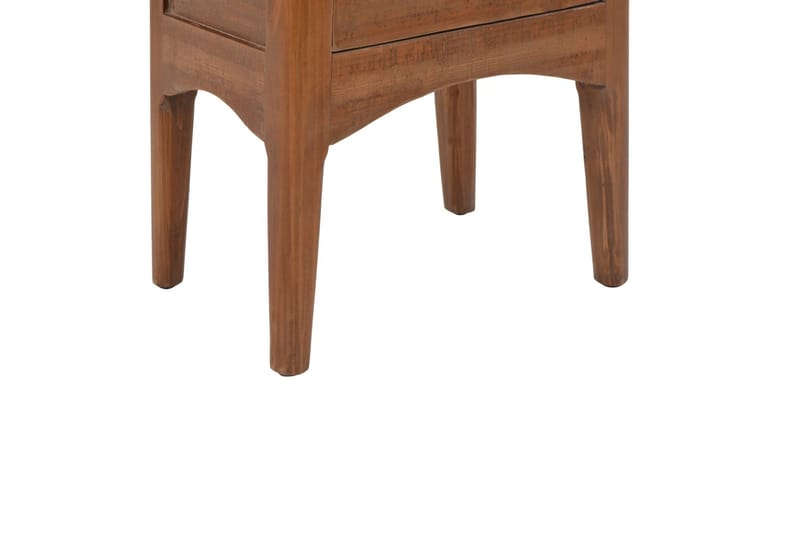 Sängbord massivt granträ 40x29x68 cm brun - Brun - Möbler - Bord & matgrupper - Avlastningsbord - Sängbord & nattduksbord