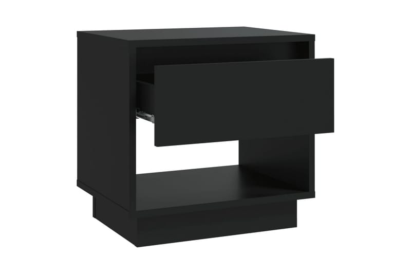 Sängbord svart 2 st 45x34x44 cm spånskiva - Svart - Möbler - Bord & matgrupper - Avlastningsbord - Sängbord & nattduksbord