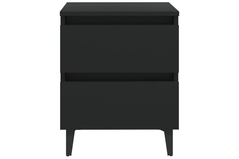 Sängbord svart 40x35x50 cm spånskiva - Svart - Möbler - Bord & matgrupper - Avlastningsbord - Sängbord & nattduksbord