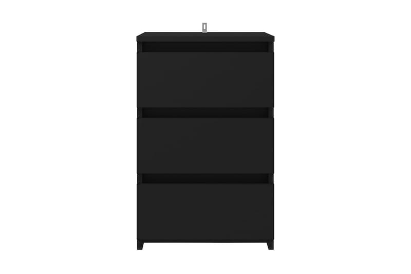 Sängbord svart 40x35x62,5 cm spånskiva - Svart - Möbler - Bord & matgrupper - Avlastningsbord - Sängbord & nattduksbord