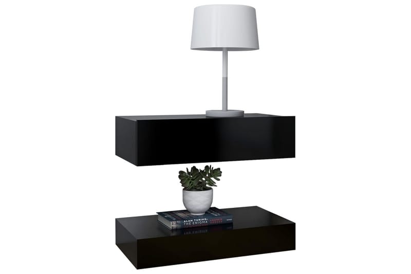 Sängbord svart 60x35 cm spånskiva - Svart - Möbler - Bord & matgrupper - Avlastningsbord - Sängbord & nattduksbord