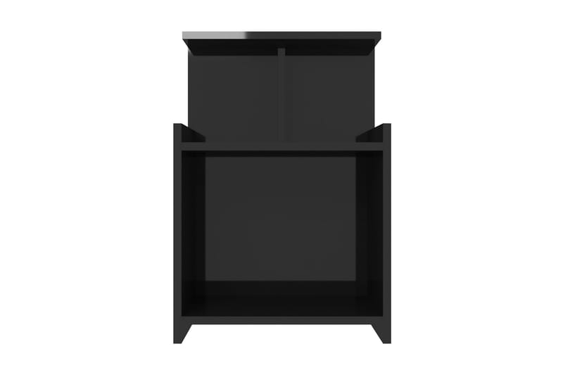 Sängbord svart högglans 40x35x60 cm spånskiva - Svart - Möbler - Bord & matgrupper - Avlastningsbord - Sängbord & nattduksbord