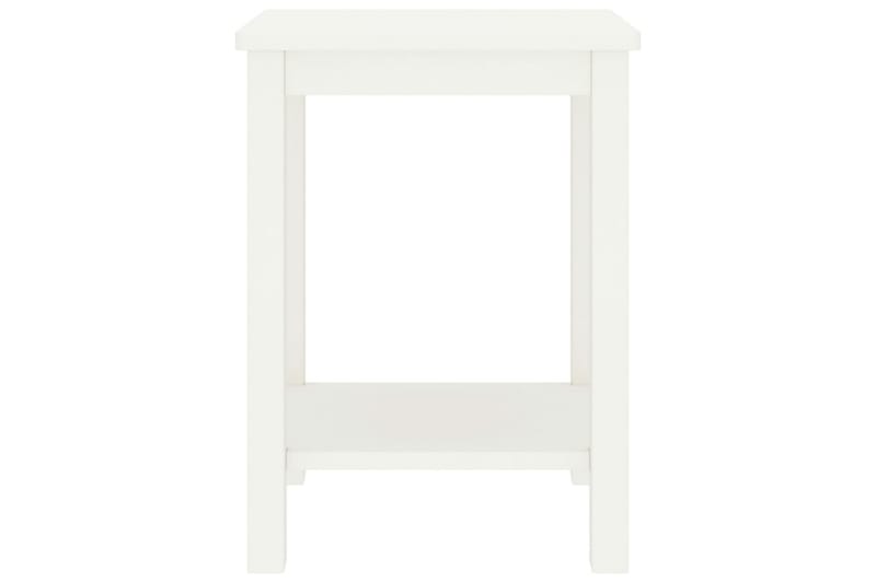 Sängbord vit 35x30x47 cm massiv furu - Vit - Möbler - Bord & matgrupper - Avlastningsbord - Sängbord & nattduksbord