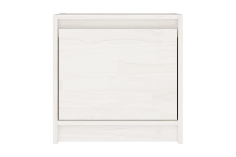 Sängbord vit 40x30,5x40 cm massiv furu - Vit - Möbler - Bord & matgrupper - Avlastningsbord - Sängbord & nattduksbord
