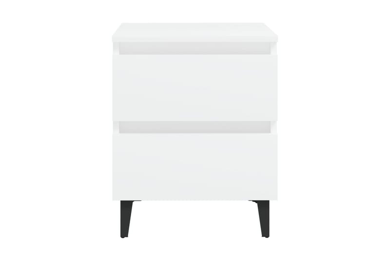 Sängbord vit 40x35x50 cm spånskiva - Vit - Möbler - Bord & matgrupper - Avlastningsbord & sidobord - Sängbord & nattduksbord